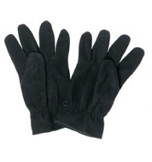 gants polaires unis noir