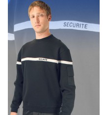 sweat shirt securité bande grise