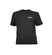 t shirt imprimé securité noir CITYGUARD