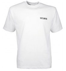 t shirt imprimé securité blanc   CITYGUARD